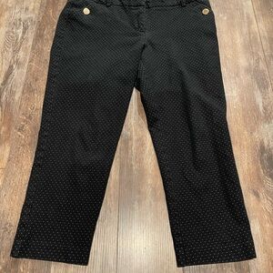 Ann Klein Black Polka Dot Pants